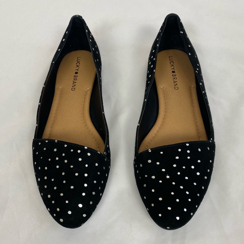 LUCKY BRAND polka dot loafers